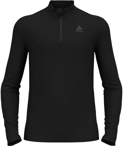 Odlo Uomo Maglia Funzionale a Maniche Lunghe con Zip Merino 260