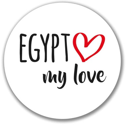Huuraa Aufkleber Egypt my love Geschenk 10cm Sticker Egypt Geschenkidee