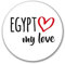 Huuraa Aufkleber Egypt my love Geschenk 10cm Sticker Egypt Geschenkidee