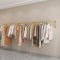 Porte-vêtements flottant pour tuyaux industriels, porte-vêtements mural, tringle à vêtements créative en or robuste, porte-vêtements suspendu pour porche d'entrée, magasin de détail, porte-vêtements p