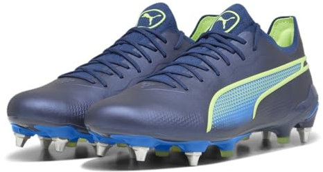 PUMA King Ultimate MxSG Fußballschuh Herren blau/grün, 8 UK - 42 EU