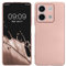 kwmobile Case kompatibel mit Xiaomi Redmi Note 13 5G Hülle - Schutzhülle aus Silikon metallisch schimmernd - Handyhülle Metallic Rosegold