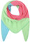 stylx Damen Schal XXL Dreieck Schal flauschig schal-tuch damen dicker dreieckstuch groß Wolle 3 FARBIG Farben kuschelig (pink/grün)