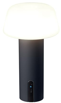 Lumisky MALO Tischleuchte, kabellos, Aluminium, dimmbar, warmweiß, Höhe 21 cm