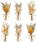 LAUMOE 6 Pcs Fleurs Séchées, Fleur Séchée Bouquet de Fleurs Séchées Fleurs Sechees Vrac Fleur Sechees Decoration pour Scrapbooking Bougie Bricolage Résine Époxy Floral Fabrication (Style 4)