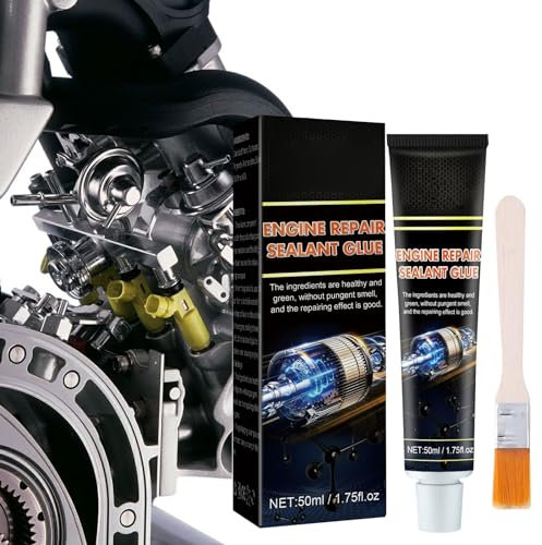 Cutiolly Sellador Juntas para Motores,Pasta de Juntas Motor,Pasta Reparadora de Motores,Silicona Liquida,Silicona para Coche,Silicona Negra,Sellador de Juntas para Automoción e Industrial