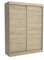 Brent - Kleiderschrank Schiebetüren Emily, 160cm Breit, Schlafzimmerschrank mit 1 Kleiderstange und Einlegeböden für Kleidung, Kleiderschrank Sonoma Eiche