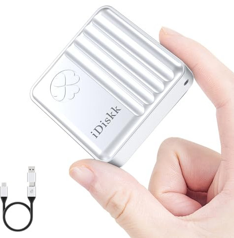 iDiskk M.2 2230 NVMe SSD Enclosure, USB C 3.2 Gen 2 Type-C 10Gbps, Aluminum External Mobile SSD Case for iPhone, iPad, Laptop, Android