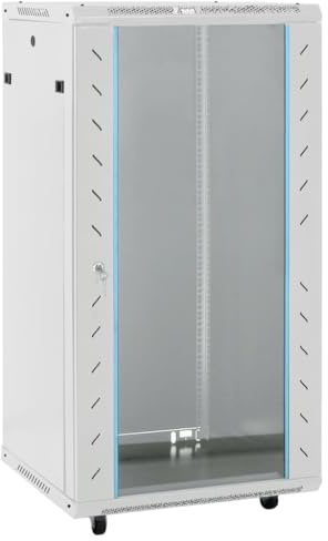 vidaXL 22U Netzwerkschrank auf Rollen 19 IP20 60x60x120 cm