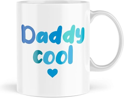 kisoyo Vatertagstassen mit Aufschrift Daddy, coole Tasse für Papa und Ihn, Vatertags-Tasse, niedliches Geschenk zum Geburtstag