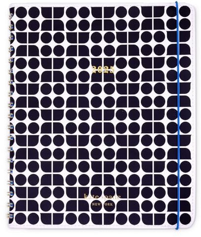 Kate Spade New York 2025 Large Weekly & Monthly Planner, 12 Month Soft Cover Agenda Dated January 2025-December 2025, Cute Planner with Stickers & Spiral Binding (Noel)