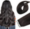 XDhair Tape Extensions Echthaar Natürliches Schwarz 35cm 20pcs 50g Extensions Echthaar Invisible Seidig Gerade Skin Weft Tape Ins Natürlich Erweiterungen (#1b-14)