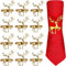 12 Stück Serviettenringe Weihnachten,4cm Rentier Serviettenhalter, Teiliges Set Von Weihnachts Rentier Serviettenringe Gold, Rentier Serviettenschließe für Weihnachten