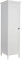 Home Source Bedroom 1 Door Wardrobe with Clothes Hanging Rail Storage Shelf, White