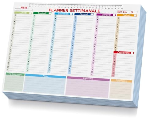 Arterby's® Wochenplaner A3 (29,7 x 42 cm), Organisation und Produktivität, zum Aufstellen, undatiert (C0005-V1, A3)