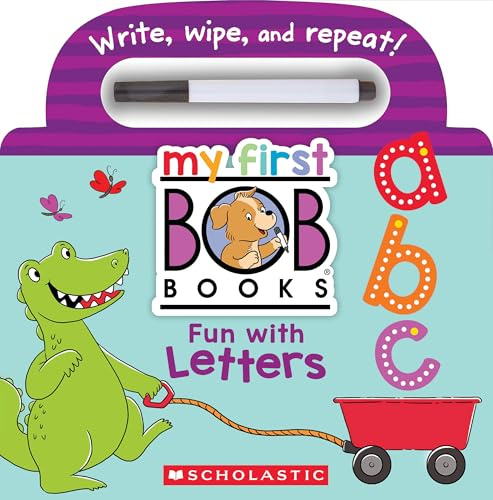 My First Bob Books - Fun with Letters Wipe-Clean Board Book Abcs, Up to Age 5 (Reading Readiness)