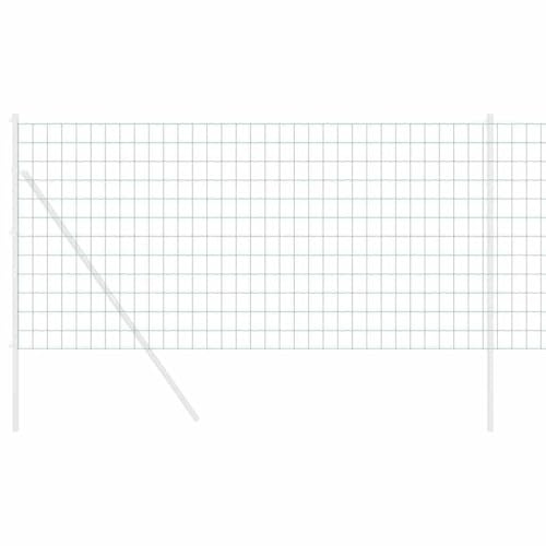 vidaXL Eurozaun 1 x 25 m PVC-beschichtetes Eisen Grün | Hält ewig dank PVC-beschichtetem Eisen, Moderner Look, der deinen Außenbereich aufpeppt, Super für Gärten, Zäune und Deko