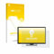 upscreen Protection Ecran Anti-Reflet pour Iiyama ProLite T2438MSC-B1 Film Protection Mat