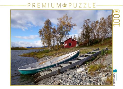 CALVENDO Puzzle Haus an der E8 von Muonio nach Kilpisjärvi | 1000 Teile Lege-Größe 64 x 48 cm Foto-Puzzle für glückliche Stunden