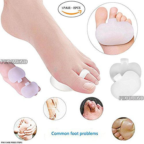 PEDIMENDTM Silikongel Vorfußpolster & Zehentrenner (1 Paar), Mittelfußpolster , entspannt Druckstellen, gegen Mortons Neuroma, lindert Verspannungen, Gelenk, Fußaufprallkissen, Fußpflege