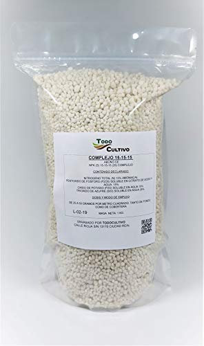 Todo Cultivo Complexe Granulé Ferlitilisant 15-15-15. Triple 15. 1kg NPK