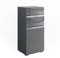 Vicco Midischrank Fredd, Badmöbel, Anthrazit Hochglanz, 36 x 79 cm