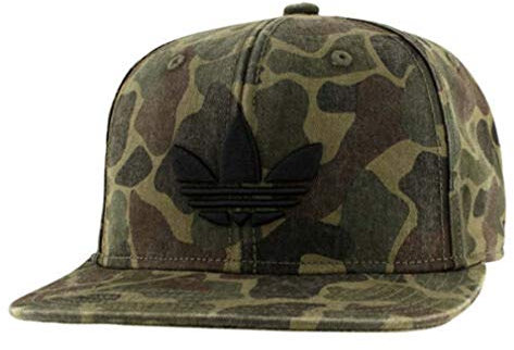 adidas Originals Trefoil Forest Camo Black OSFA Snapback Hat Cap Green