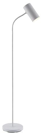 Lindby Stehlampe Karoli (Modern) in Weiß aus Metall (1 flammig, E27) - Stehleuchte Standleuchte Floor Lamp Wohnzimmerlampe Wohnzimmerleuchte
