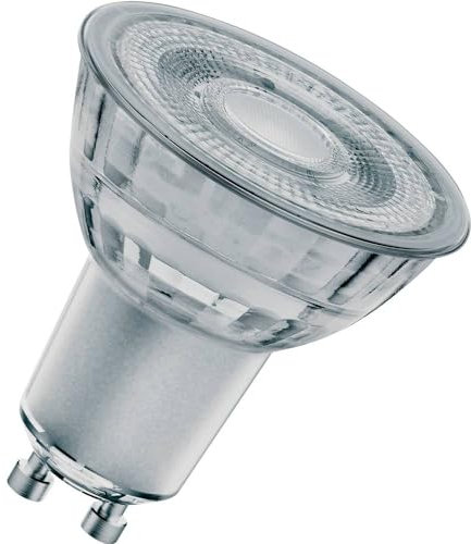 OSRAM STAR+ Dimmbare PAR16 LED Reflektorlampe mit GU10 Sockel, Warmweiss (2200K bis 2700K) mit GlowDIM-Effekt, 4.50W, Glas Spot, Ersatz für 50W-Reflektorlampe, LED SUPERSTAR PAR16 GLOWdim