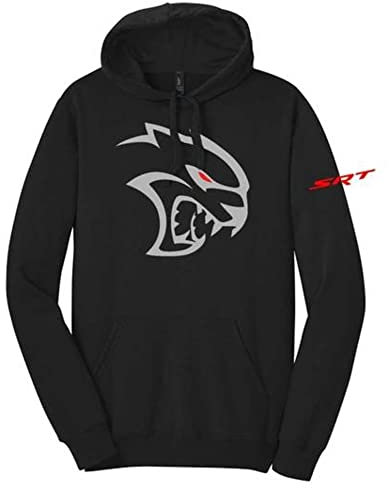 Dodge SRT Hellcat Red Eye Hoodie Schwarz Kapuzen-Sweatshirt für Herren | Hoodie für Herren - Schwarz - X-Large
