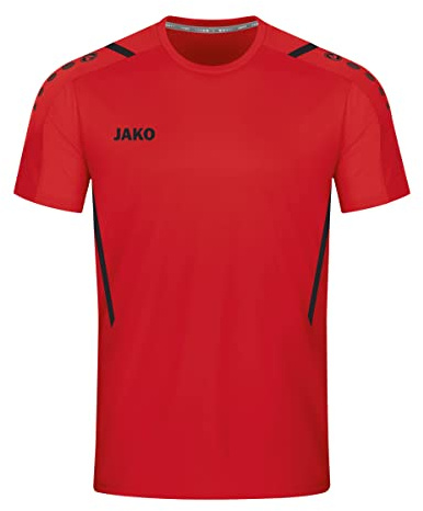 JAKO Herren Trikot Challenge (Kurzarm), Rot/Schwarz, L