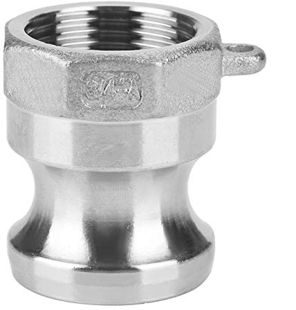 Kuuleyn Camlock-Beschläge DN20 3/4 A Schmutzwasserpumpenadapter, Fittings und Adapter, Camlock-Verschraubung mit Außengewinde aus Edelstahl mit Innengewinde 100PSI