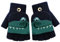 Kinder Convertible Winter Handschuhe für Mädchen Jungen 4-8 Jahre Halb Fingerlose Handschuhe mit Flip-Top Kaltes Wetter Kinder Fäustlinge Warme Strick Handschuhe Warm Isolierte Handschuhe Geschenk