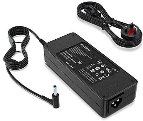 BIUBOTY Charger Compatible with HP 90W Laptop Charger for HP Spectre x360 HP Pavilion Elitebook Envy x360 Spectre Probook Stream 741553-850 Hewlett Packard Laptop Charger 19.5V AC Adapter Power Cable