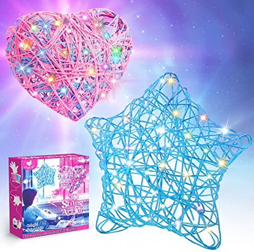SAITCPRY 3D String Art Kit, Geschenke für Mädchen Bastelset Mädchen Kinder Geschenke ab 8-14 Jahre Spiele Laterne Handgefertigte Dekorationen