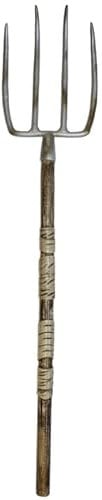 Struts Halloween Scarecrow Large Prop Pitchfork, Grey, 108cm