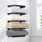 Black Stainless Steel Wall Mounted Towel Racks for Bath/RV - Holds Rolled and Folded Towels