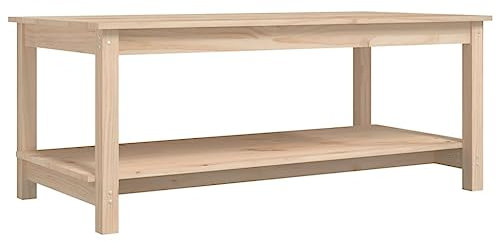 vidaXL Couchtisch 110x55x45 cm Massivholz Kiefer