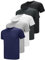 Teesmen T Shirt Herren Sport Männer Kurzarm Basic Atmungsaktive 5er Pack 5 Rundhals Einfarbige Polyester Unifarben Gym Tennis Fitness Mesh Activewear (Multipack 2, 3XL)
