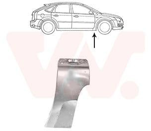 VAN WEZEL Kotflügel 1863156 unten | Kompatibel mit: FORD FOCUS II, FOCUS II Cabriolet, FOCUS II Stufenheck, FOCUS II Turnier