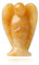 QINJIEJIE Gelbe Jade Engel Figur Schutzengel Natürliche Kristalle Edelsteine Heilung Kristall Wächter Statue Reiki Engel Figur Angel Deko Geschenke