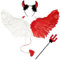 Costumes de Faucheuse d'Halloween, Halloween Faucheuse Capuche Cape avec Faucille, Masque D'horreur, Yeux Rouges, Gants de Crâne, Déguisement Faucheur Halloween pour Halloween Carnaval, Fête à Thème