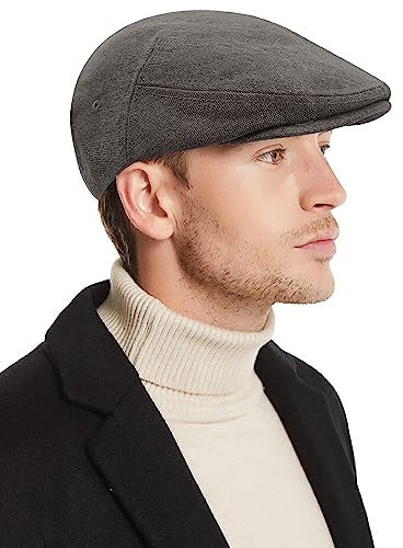 CLAPE Klassisch Gatsby Ivy Irish Hat Newsboy Schiebermütze Baumwolle Tellermütze Schlägermütze Barett Schirmmütze Driving Cabbie Flatcap