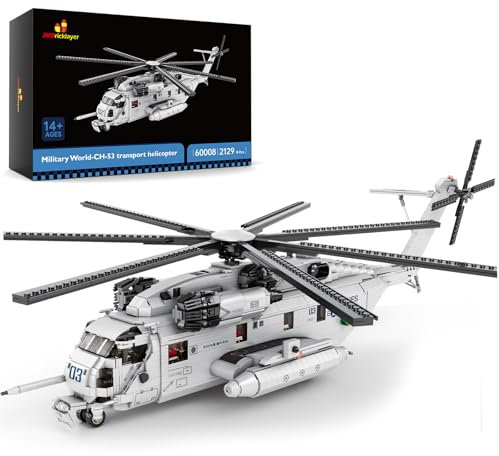 JMBricklayer CH-53 Hubschrauber-Bauset 60008, Militärtransporthubschrauber-Spielzeugflugzeugmodellbausatz, ideales Flugzeugspielzeuggeschenk für Kinder ab 14 Jahren, Erwachsene und Militärfans