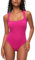 COMFREE Body Donna senza Maniche con Scollo a colletto quadrato Bodysuit Body da Donna Elegante Casuale Basic Tops Tank top Unita Rosa XL