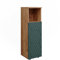 Vicco Midischrank Irma, Badmöbel, Goldkraft Eiche/Grün, 30 x 95 cm