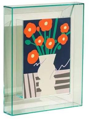 AGONEIR Moderner Acryl-Bilderrahmenhalter - Transparenter und Farbiger Fotorahmen