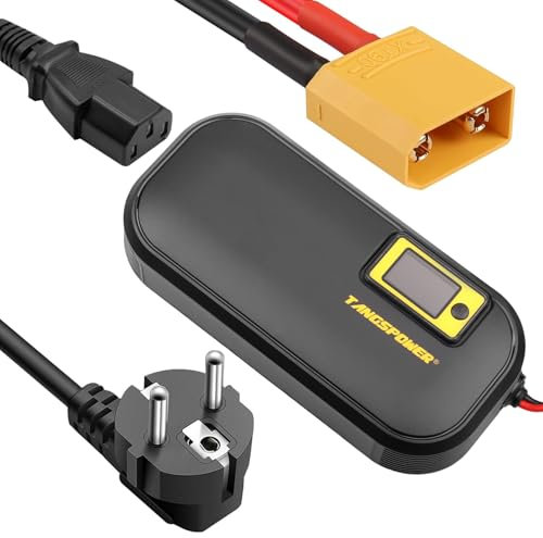 Chargeur 84V, 8A Réglage de l'alimentation, Chargeur Intelligent Voiture Scooter électrique avec Prise pour Batterie Li-ION 20S 72V Haute Performance (XT 90 Stecker)