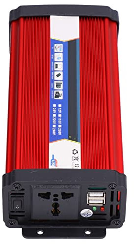 Hyuduo 4000W Peak Car DC to AC Converter Circuit Board Low Noise Cooling Fan Premium Aluminium Alloy Material Modified Sine Output for Car (24V to)