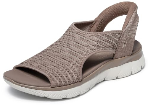 Skechers Summits-Sweetly Evolved Sport-Sandalen für Damen, Mokka, 41 EU